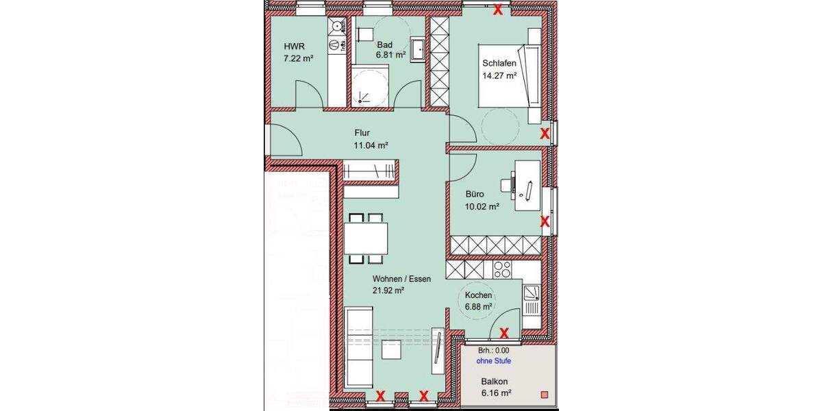 Etagenwohnung Werlte - 3 Zimmer, 81 m&sup2;, 282.000&euro; | Angebot:25726126