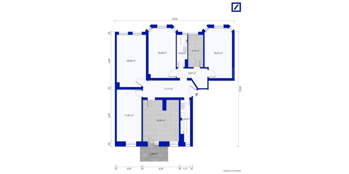 Etagenwohnung Hannover Vahrenwald - 4 Zimmer, 129 m&sup2;, 559.000&euro; | Angebot:25096571