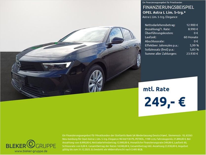 Opel Astra 12.384 km 21.890 € Borken 46325