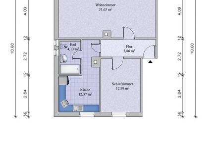 Wohnung Gotha - 2 Zimmer, 67 m&sup2;, 410&euro; | Angebot:26677940