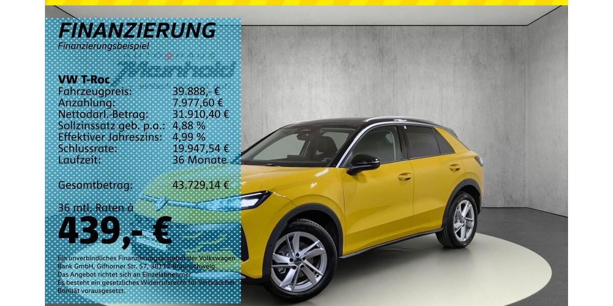 VW T-Roc 5.000 km 39.888 &euro; Auerbach/Rebesgrün 08209