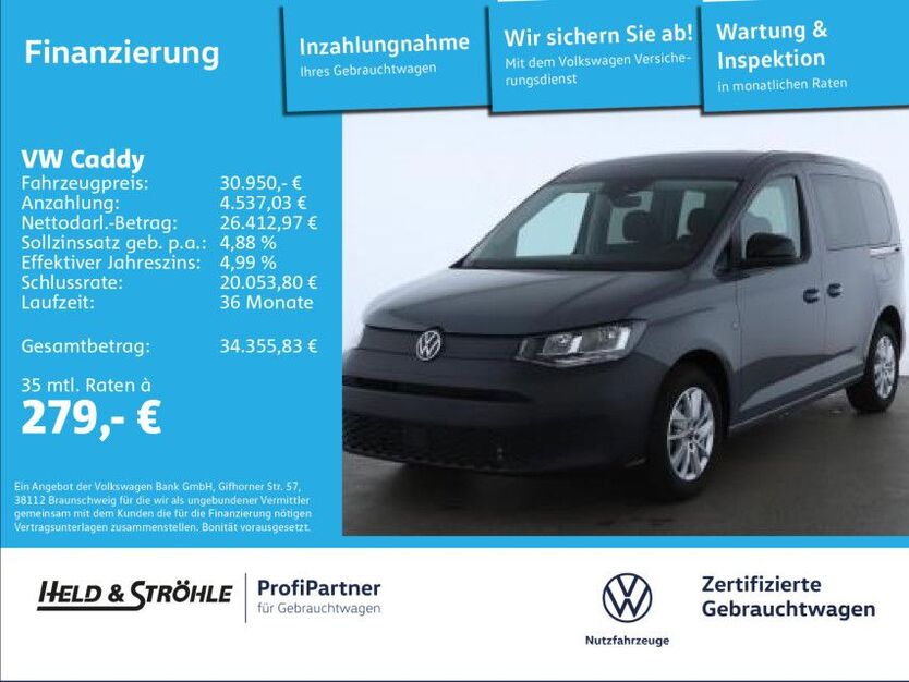 VW Caddy 6.900 km 30.950 € Ulm 89079