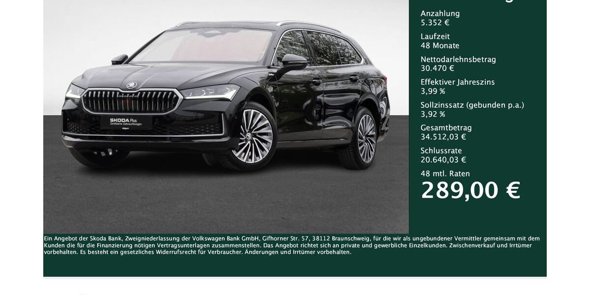 Skoda Superb 18.065 km 35.822 &euro; Dortmund 44269