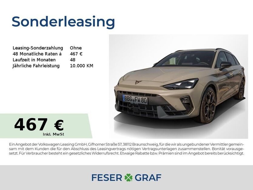 Cupra Leon 4.900 km 44.330 € Bernburg 06406