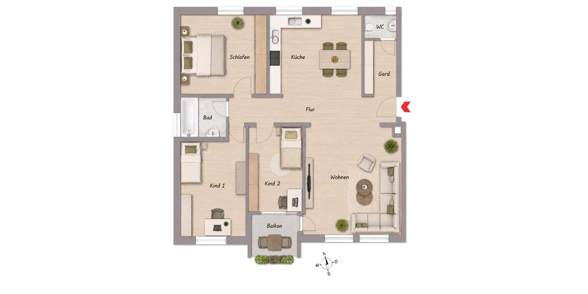 Etagenwohnung Greding - 4 Zimmer, 85 m&sup2;, 239.000&euro; | Angebot:27137562