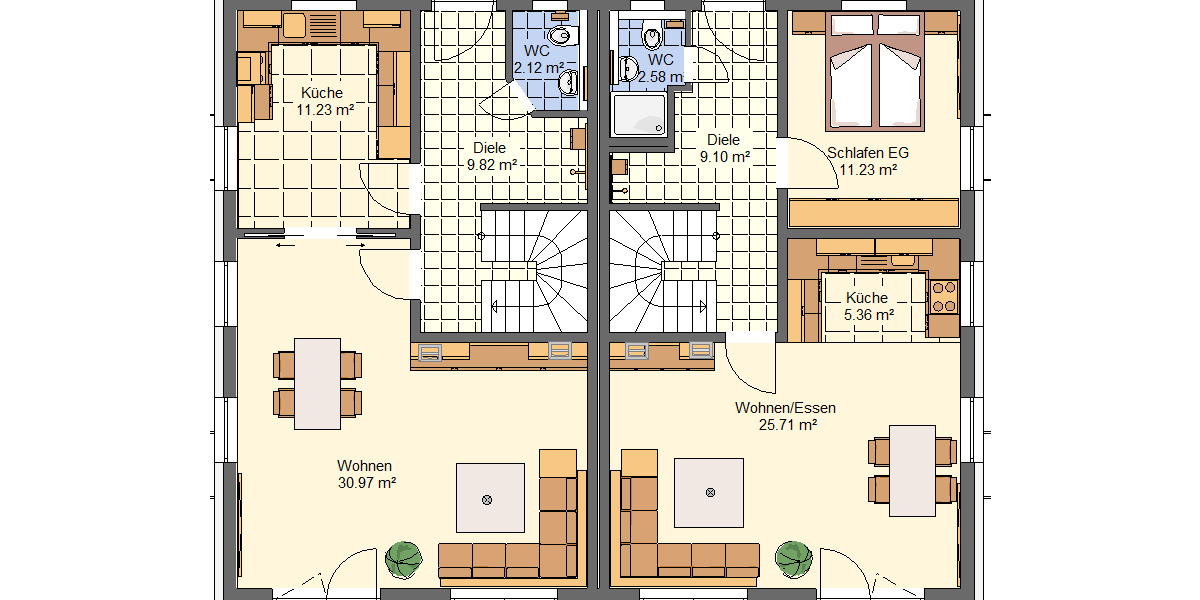 Doppelhaushälfte Berg bei Neumarkt in der Oberpfalz Berg - 5 Zimmer, 144 m&sup2;, 621.700&euro; | Angebot:25996083