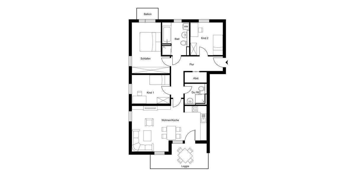 Etagenwohnung Vaterstetten Baldham - 4 Zimmer, 101 m&sup2;, 849.000&euro; | Angebot:25729108