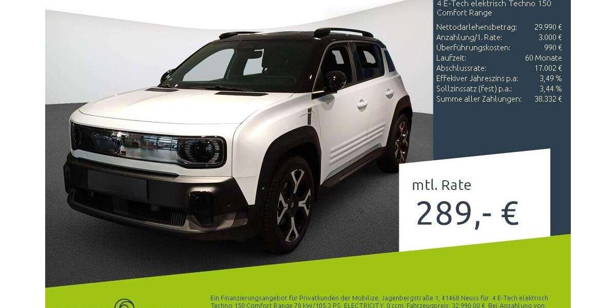 Renault R 4 1.500 km 32.889 &euro; Bremen 28207