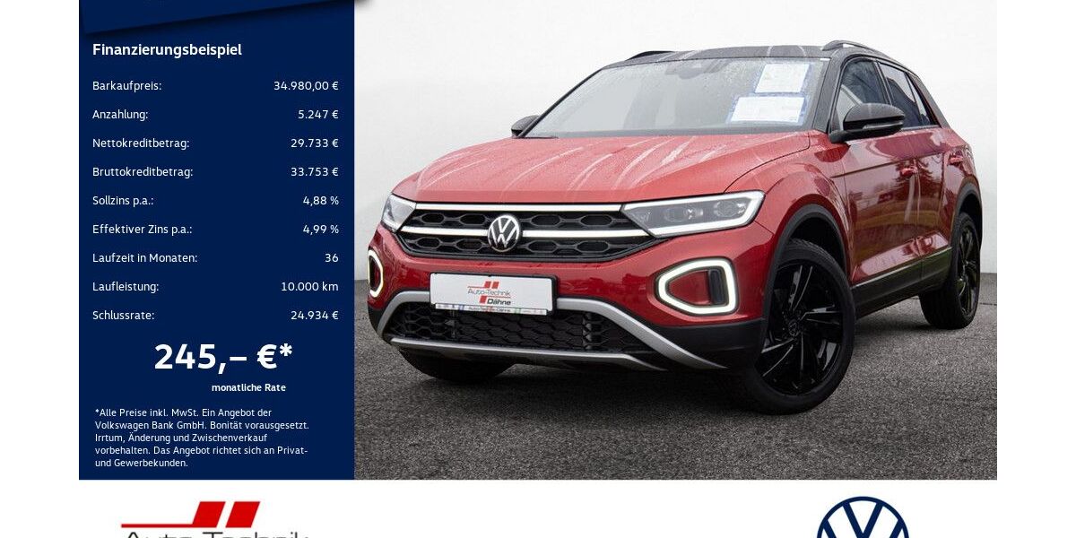 VW T-Roc 4.999 km 34.980 &euro; Wittenberge 19322