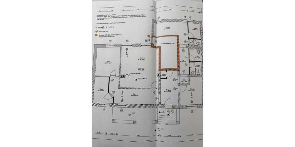 Wohnung auf ruhigem Grundstück zu vermieten 5 zimmer