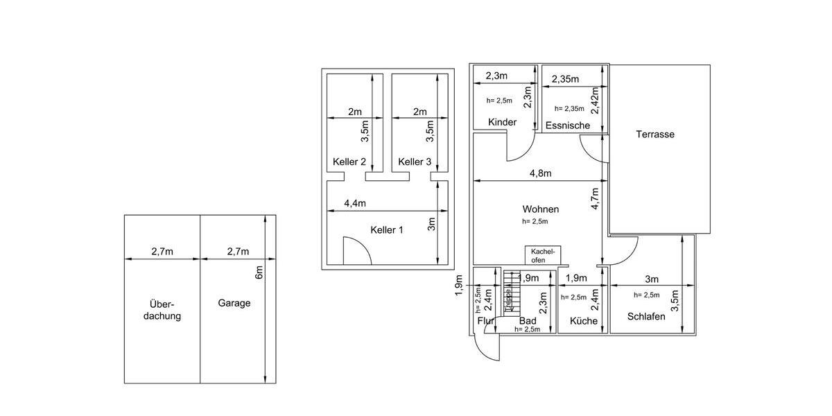 Bungalow Dresden Loschwitz - 3 Zimmer, 60 m&sup2;, 190.000&euro; | Angebot:25961758