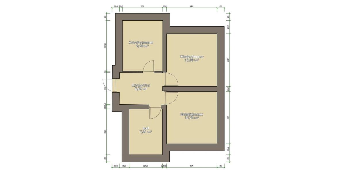 Dachgeschoßwohnung Arnstein - 3 Zimmer, 439&euro; | Angebot:20549623