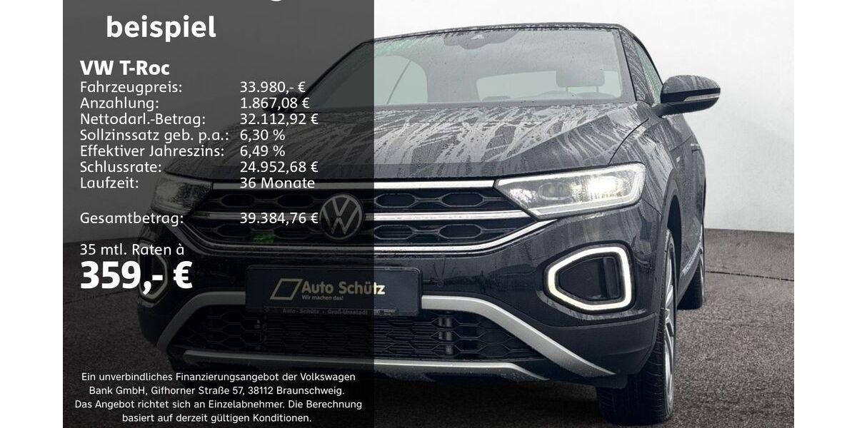 VW T-Roc 7.500 km 33.980 &euro; Groß-Umstadt 64823