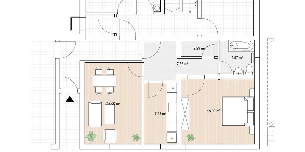 Erdgeschoßwohnung Bad Laasphe - 1 Zimmer, 62 m&sup2;, 675&euro; | Angebot:26289264