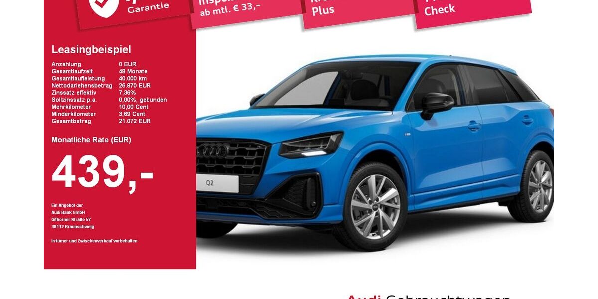 Audi Q2 76.280 km 24.444 &euro; Plattling 94447