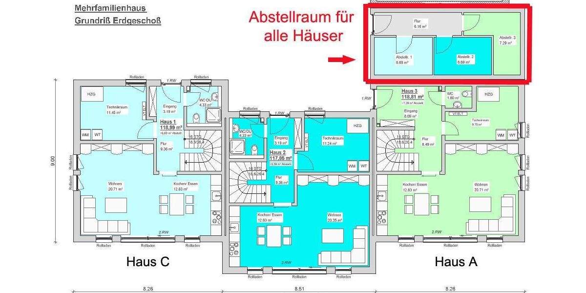 Reihenendhaus Muldestausee Friedersdorf - 4 Zimmer, 136 m&sup2;, 1.620&euro; | Angebot:25880902
