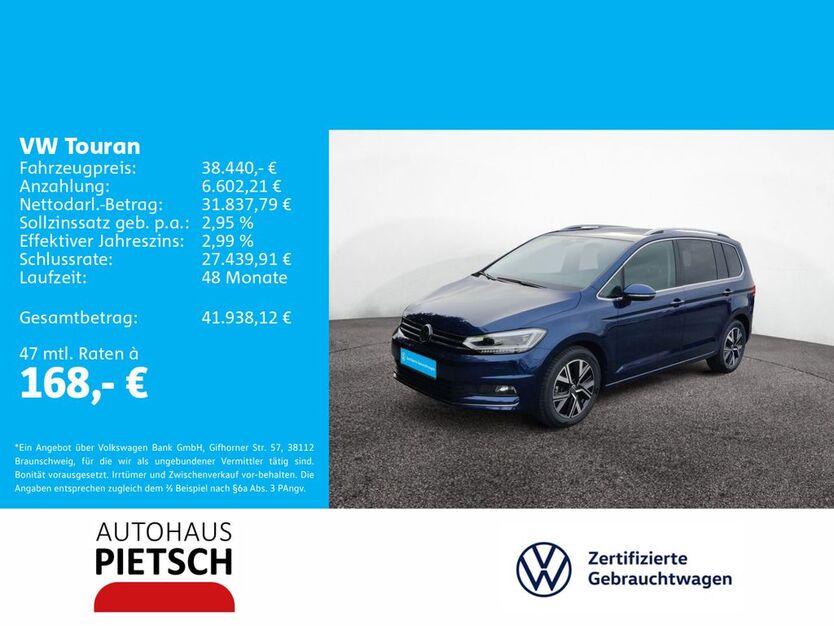 VW Touran 14.613 km 38.440 € Melle 49324