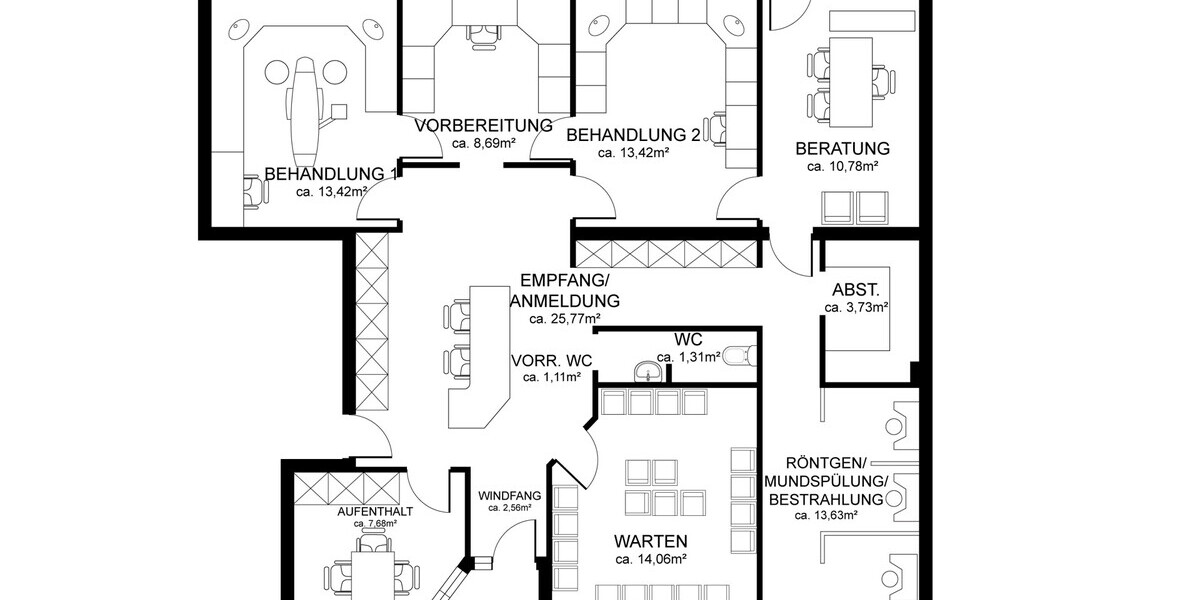 Herzogenrath – Sichtbarkeit, die überzeugt – Praxis- oder Bürofläche im Erdgeschoss - Gewerbeobjekt Herzogenrath | Angebot:27003060