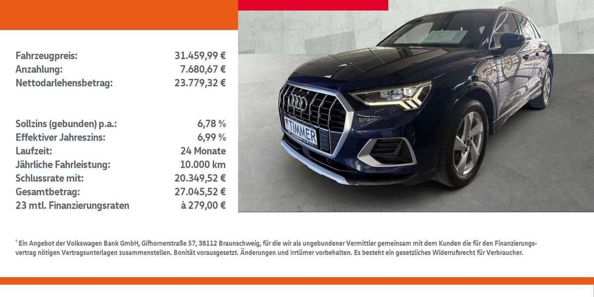 Audi Q3 24.619 km 31.460 &euro; Dülmen 48249