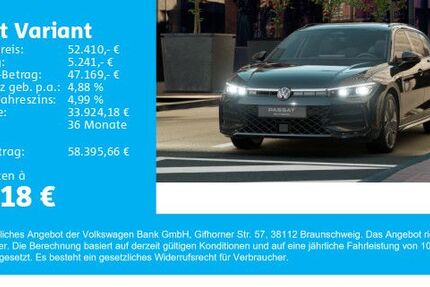 VW Passat Variant 8.500 km 52.410 &euro; Gersthofen 86368