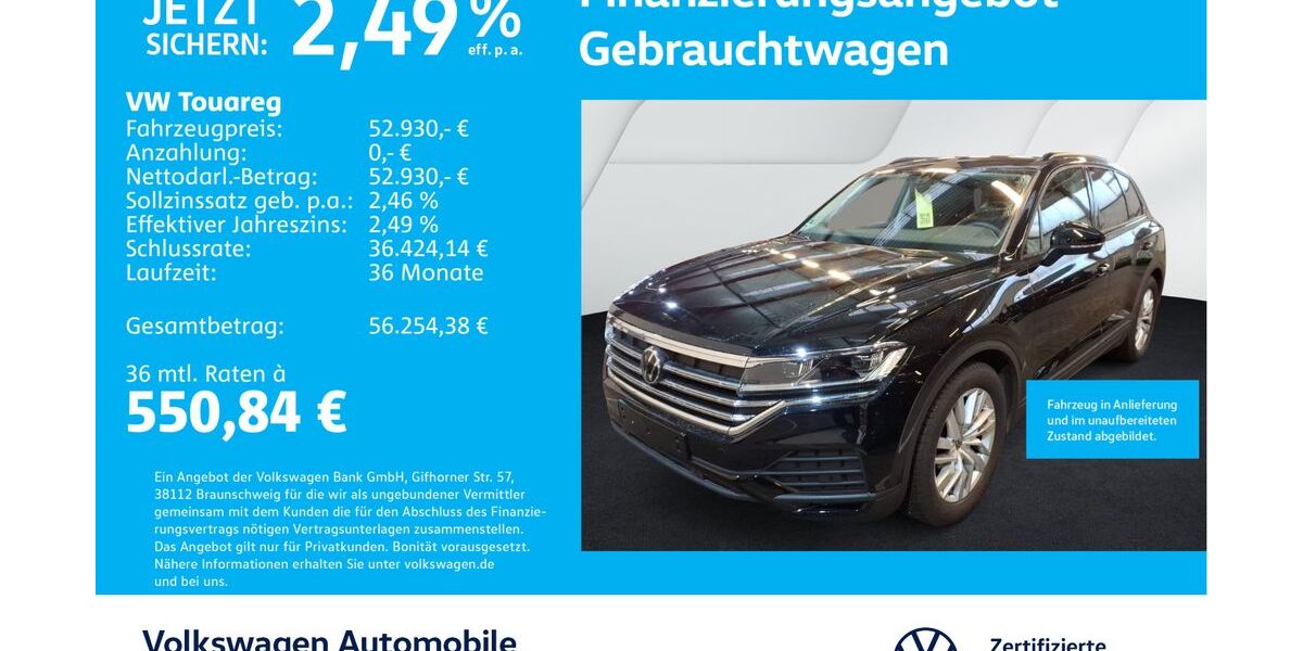 VW Touareg 25.715 km 52.930 &euro; Stuttgart-Wangen 70188