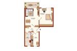 Etagenwohnung Bad Dürrenberg - 2 Zimmer, 49 m&sup2;, 308&euro; | Angebot:26085435