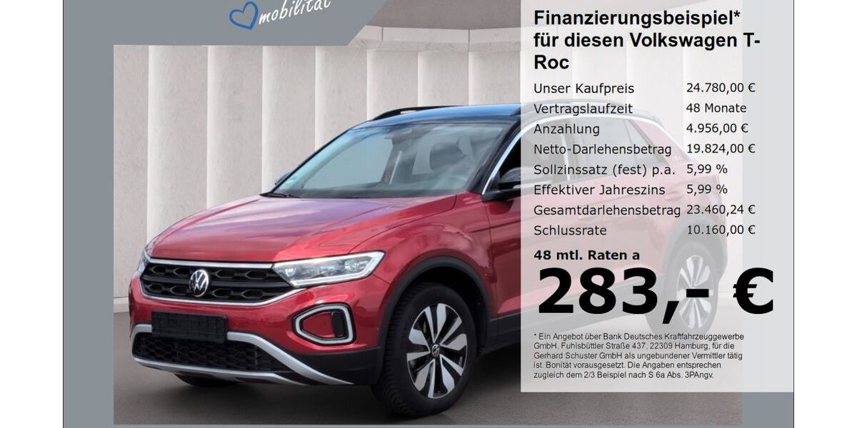 VW T-Roc 22.534 km 24.780 &euro; Ruhstorf 94099