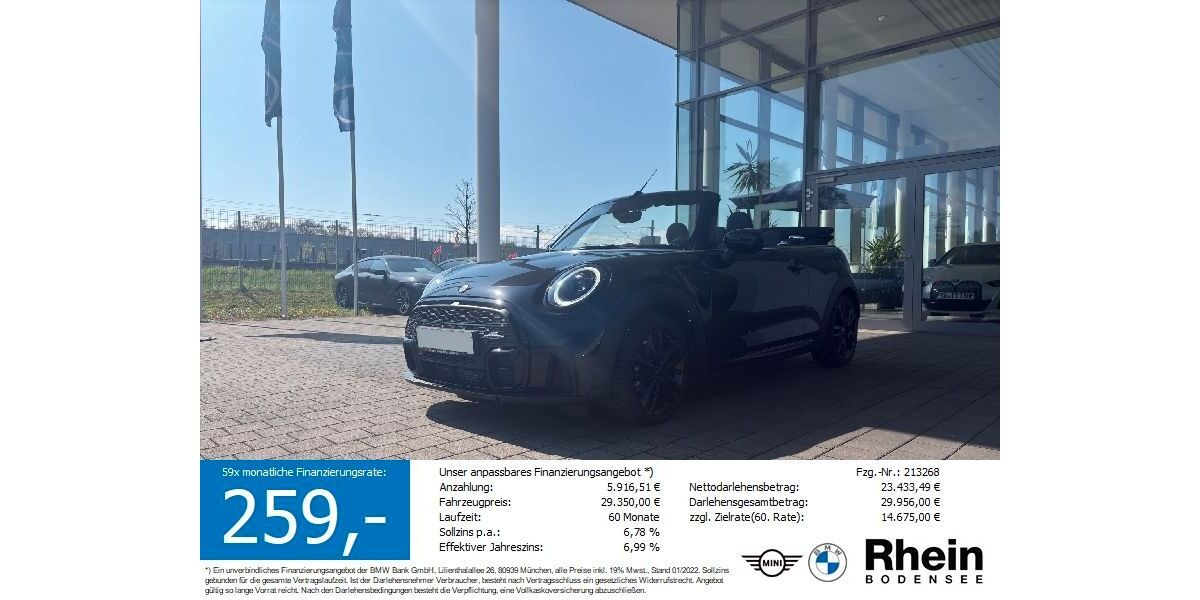 Mini Cooper Cabrio 8.900 km 27.990 &euro; Friedrichshafen 88046