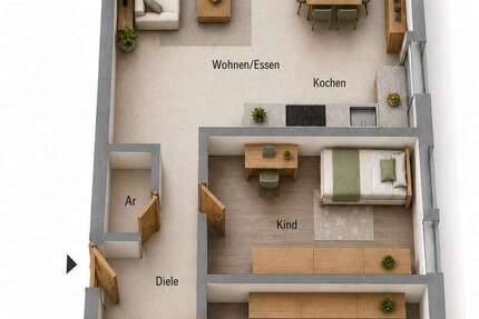 Wohnung Isselburg - 3 Zimmer, 78 m&sup2;, 296.500&euro; | Angebot:25153043