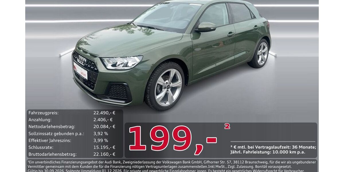 Audi A1 10.684 km 22.290 &euro; Ingolstadt 85057