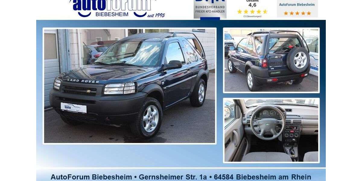 Land Rover Freelander 90.000 km 2.999 &euro; Biebesheim am Rhein 64584