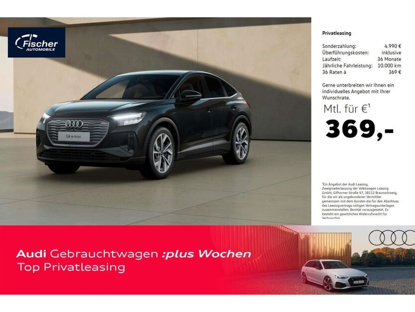 Audi Q4 e-tron 11.330 km 47.980 € Ursensollen 92289