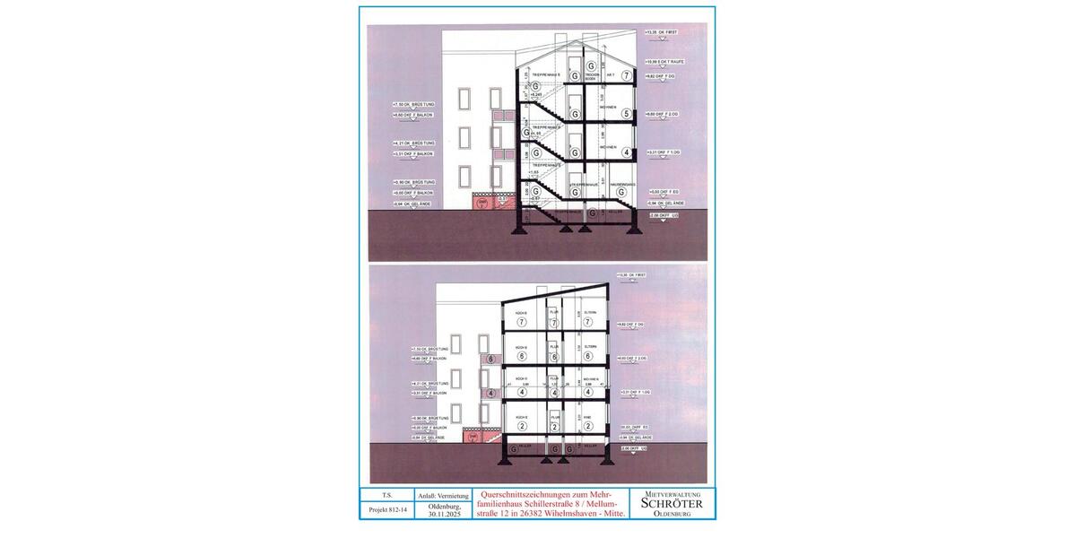 Günstige Mansarden- & Balkonwohnung in Wilhelmshaven - Bant 5 zimmer