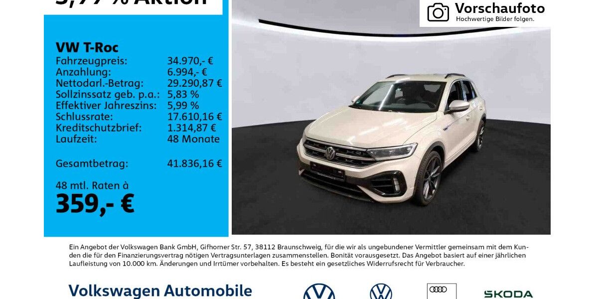 VW T-Roc 25.929 km 34.970 &euro; Leipzig 04277