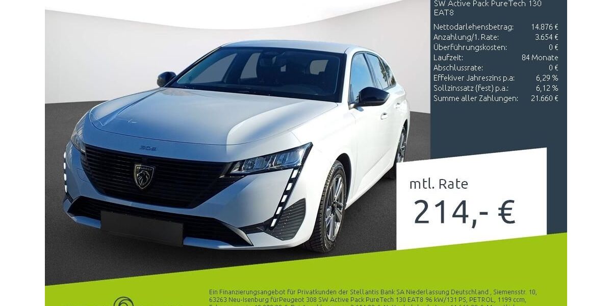 Peugeot 308 72.730 km 18.530 &euro; Ahaus 48683