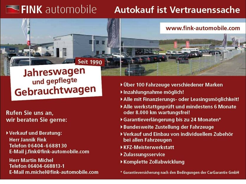 500e Action Carplay Android Automatik 1.Hand