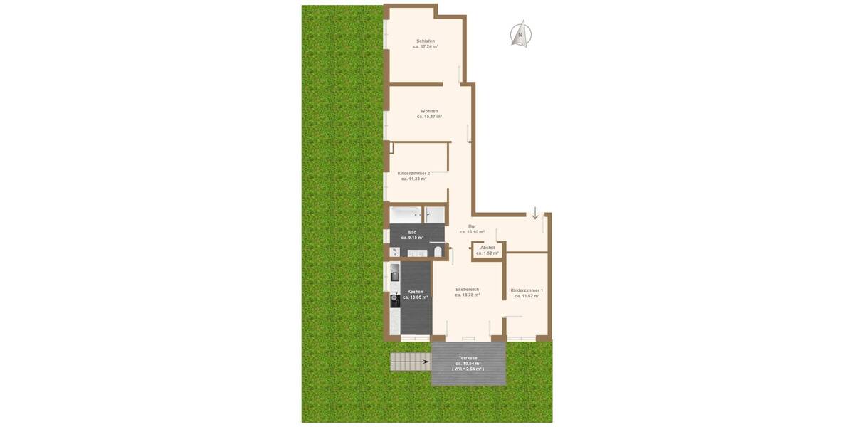 Etagenwohnung Dresden Gompitz - 5 Zimmer, 116 m&sup2;, 495.000&euro; | Angebot:25929063