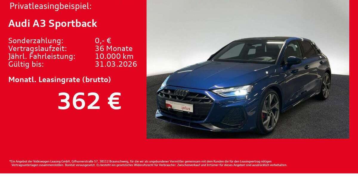 Audi A3 3.042 km 39.291 &euro; Hamburg 20537