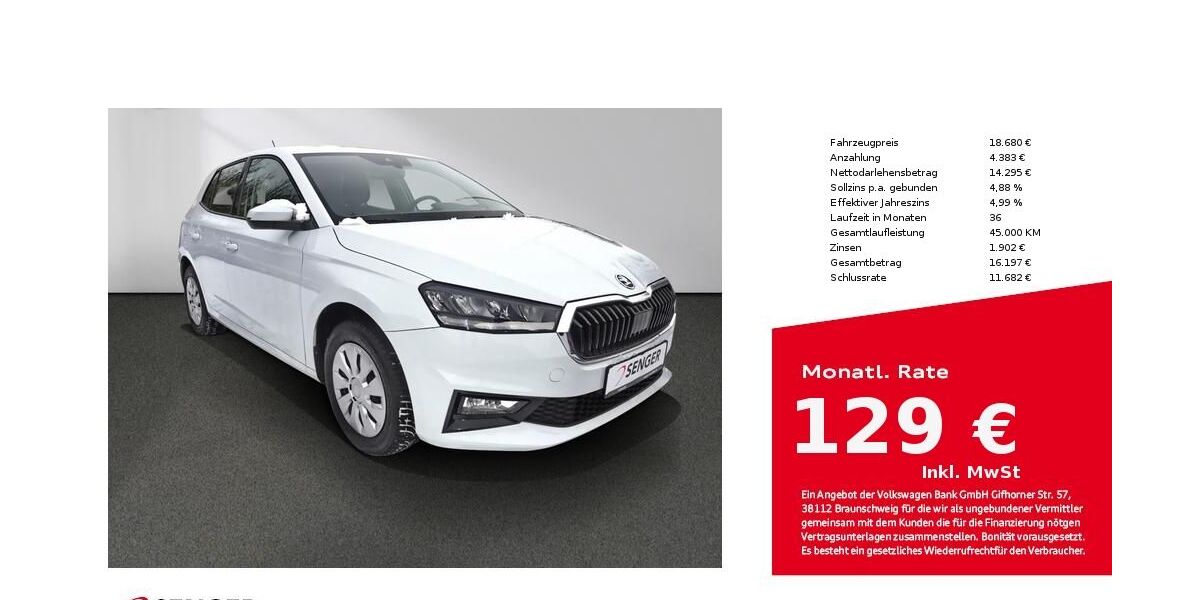 Skoda Fabia 30.300 km 18.380 &euro; Bad Oldesloe 23843