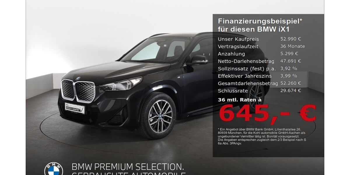 BMW iX1 4.562 km 52.490 &euro; Aachen 52078