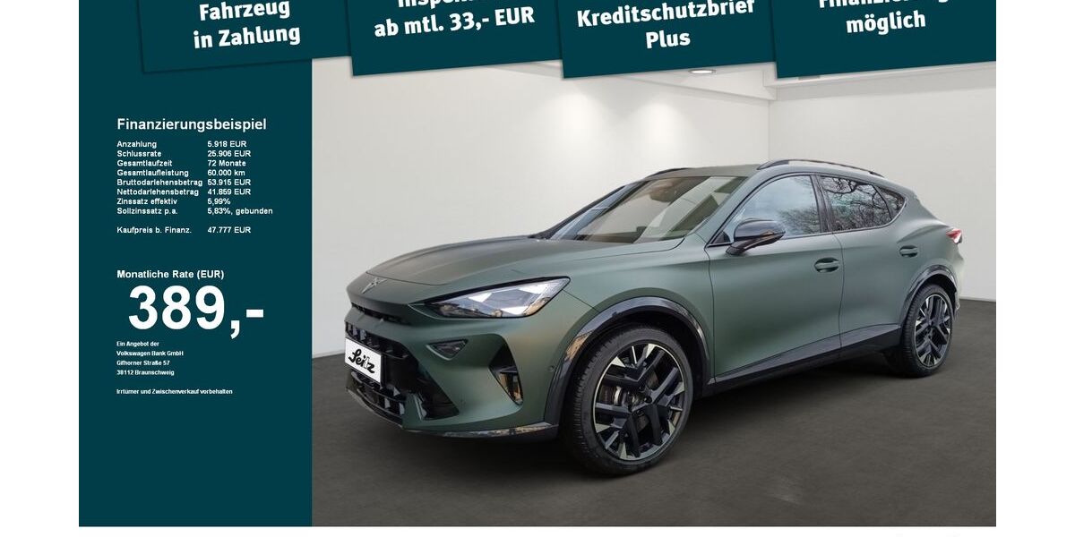 Cupra Formentor 2.000 km 47.777 &euro; Lindenberg 88161