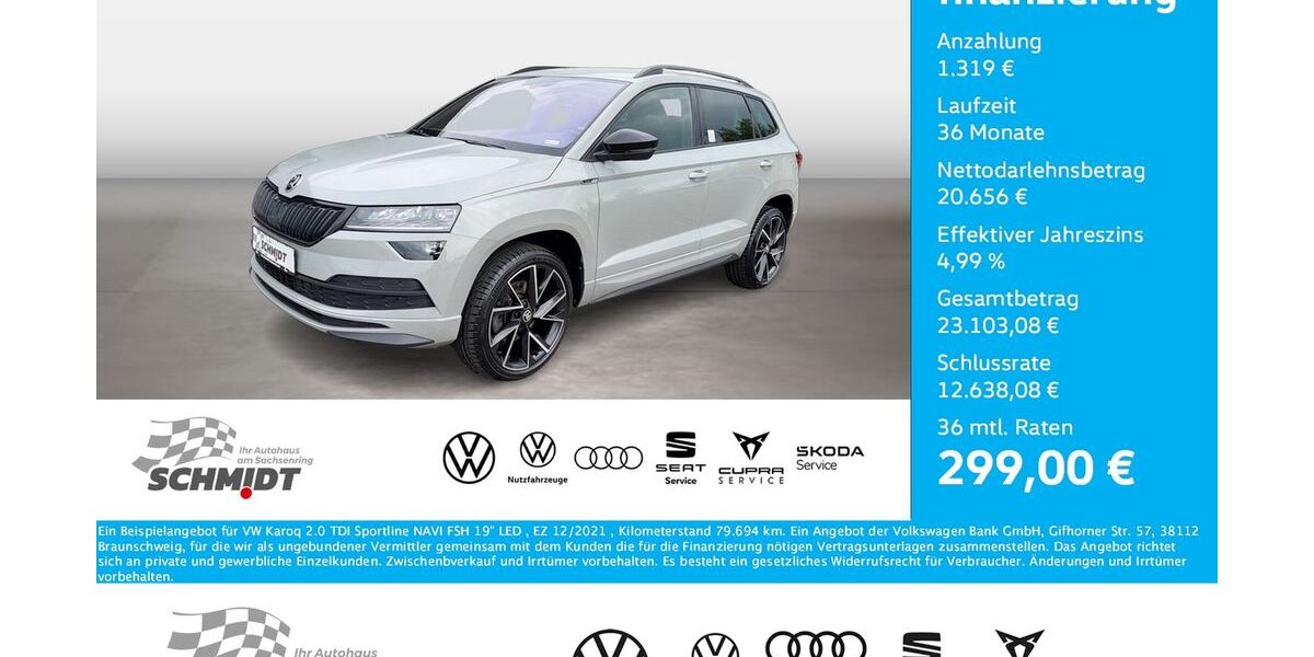 Skoda Karoq 79.694 km 21.975 &euro; Bernsdorf 09337