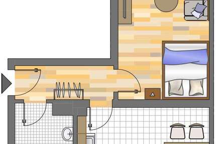 Wohnung zum Mieten in Dortmund 153,50 € 39.81 m² 1 zimmer