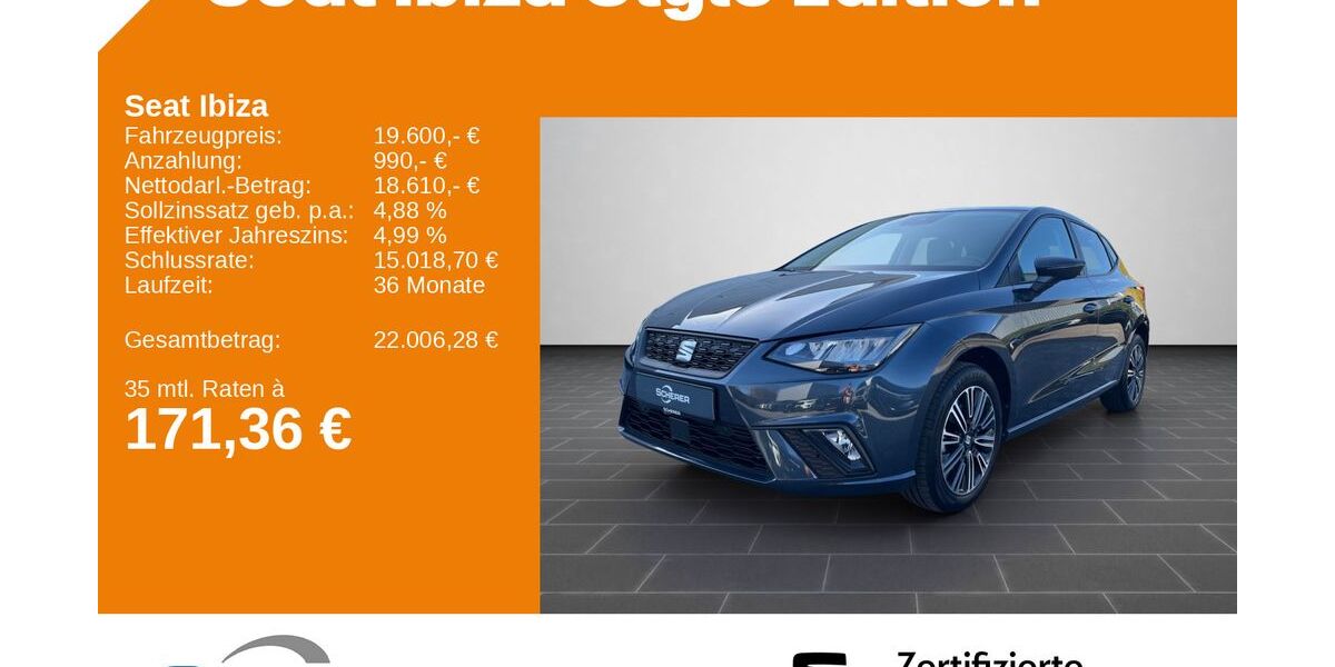 Seat Ibiza 12.019 km 19.600 &euro; Kaiserslautern 67657