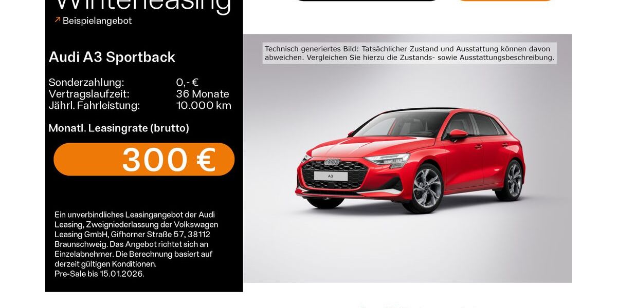 Audi A3 5.100 km 33.539 &euro; Linsengericht 63589