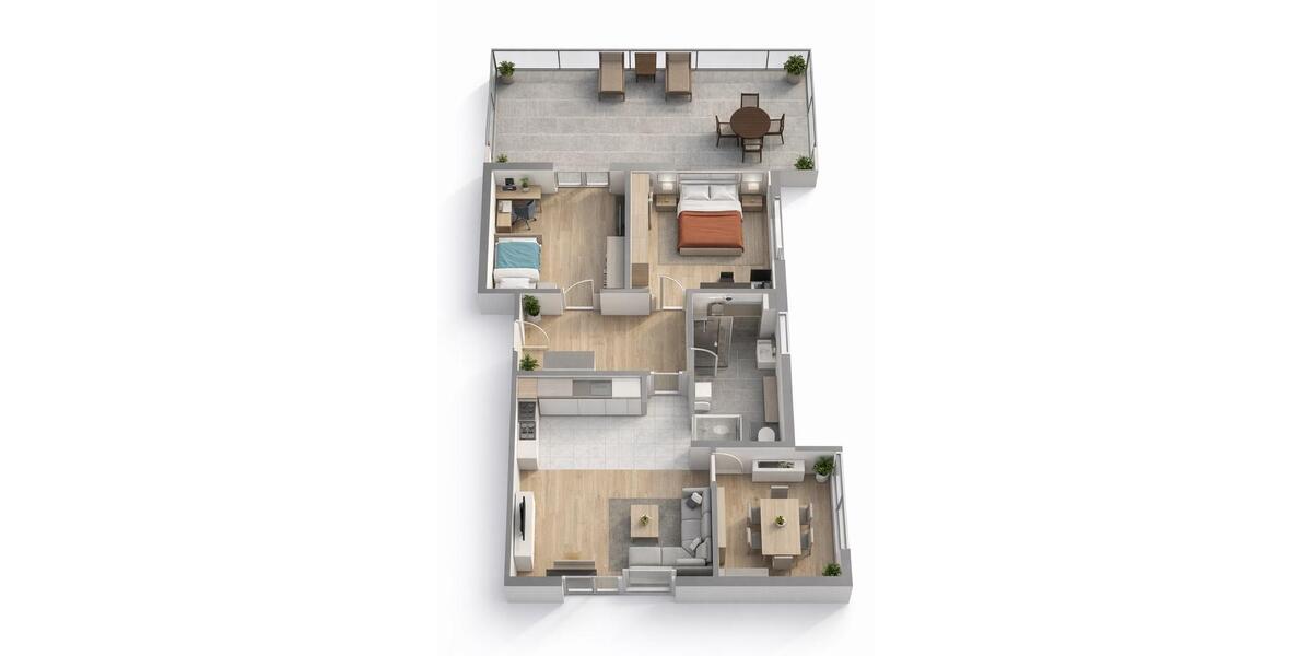 Terrassenwohnung Ruppichteroth - 3 Zimmer, 92 m&sup2;, 980&euro; | Angebot:25223671