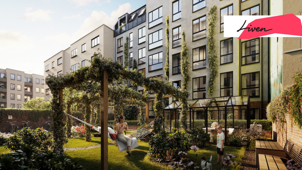 Wohngarten: 2 Zimmer plus 2 Balkone für Sonnenliebhaber