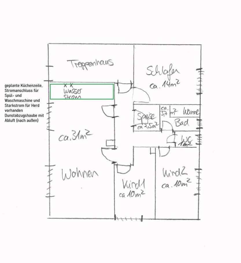 4 Zi Wohnung 83qm EG SIMONSHOFEN