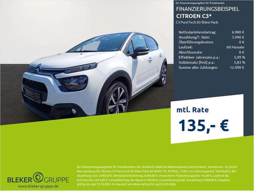 Citroen C3 18.517 km 10.970 € Borken 46325