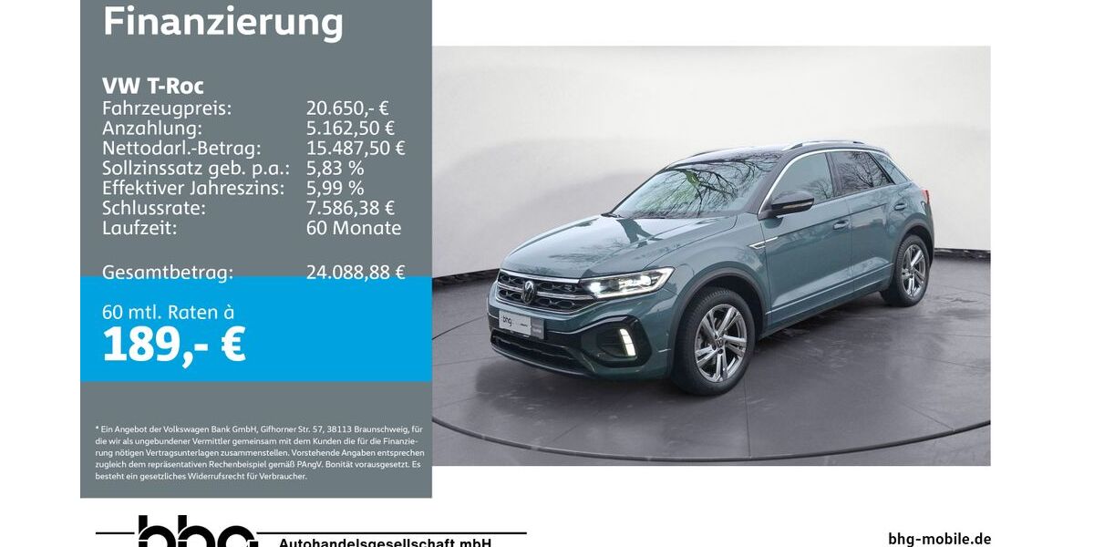 VW T-Roc 60.445 km 20.650 &euro; Bühl 77815